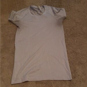 lululemon athletica Light Gray Short Sleeve Tee